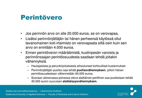 perint ja lahjaverolaskuri|Perintö